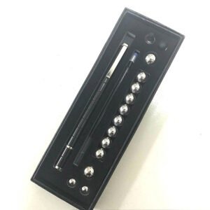 Black Golden Fidget Magnetic Polar Pen Gift Box - Stress Relief Toy with Stylus Ball Pen