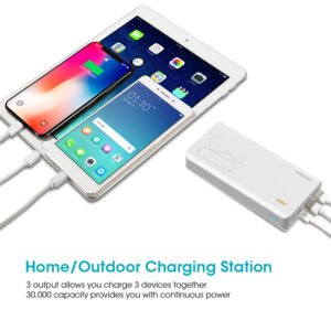 30000mAh ROMOSS Sense 8 Power Bank: Fast Charging Portable Charger for Phones & Tablets