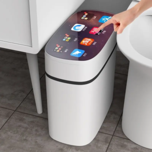 Smart Induction Trash Can: Touchless Electric Garbage Bin for Kitchen & Bathroom