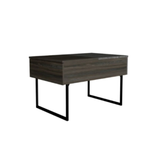 Lift Top Coffee Table 2 Dazza: One Drawer, Carbon Espresso/Onyx Finish - Stylish and Functional Furniture Piece