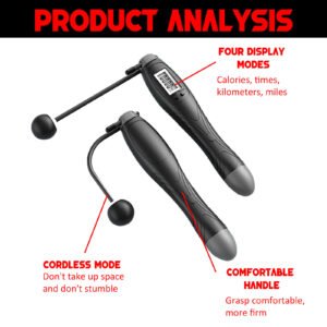 Revolutionize Your Workout with the New Cordless Electronic Skipping Rope - Get Fit Anywhere, Anytime!