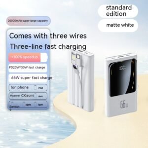 66W Portable Battery: Large Capacity Compact Power Bank for Mobile Phones