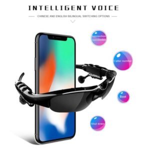 Wireless Bluetooth 5.0 Smart Sunglasses with Microphone for Smartphones - Perfect for Outdoor Sports