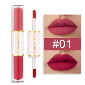 Double-headed Matte Lip Gloss No Stain On Cup Waterproof And Durable