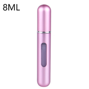 Travel-Sized Perfume Atomizer: 8/5ml Mini Aluminum Spray Bottle for Cosmetics - Refillable & Portable