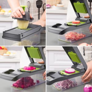 Ultimate Multifunctional Vegetable Cutter for Home Kitchen - Slice, Dice, and Chop Fruits with Ease!