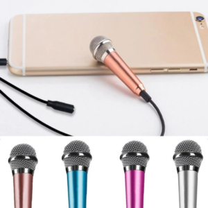 Portable 3.5Mm Stereo Studio Mic KTV Karaoke Mini Microphone for Smart Phone Laptop PC Desktop Handheld Audio Microphone