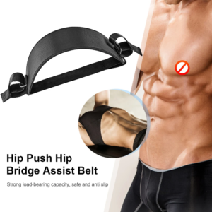 Ultimate Hip Thrust Belt & Glute Bridge Pad for Home Gym Workouts with Dumbbells & Kettlebells - Training Fitness Equipment for Squats, Lunges, Bridges, and Dips