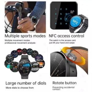 Gt3 Pro Smart Watch Men Amoled 390*390 Hd Screen Heart Rate Bluetooth