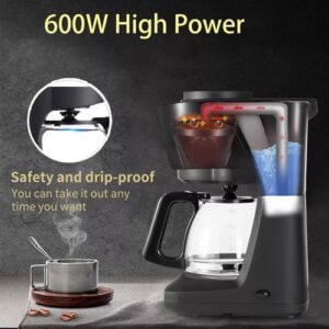 Multifunctional Coffee Machine 600w Mini Automatic Drip Coffee Maker