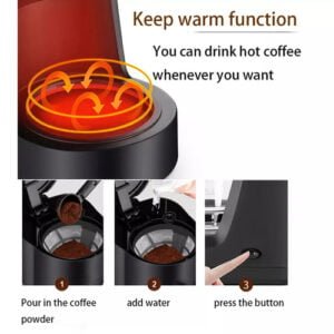 Multifunctional Coffee Machine 600w Mini Automatic Drip Coffee Maker