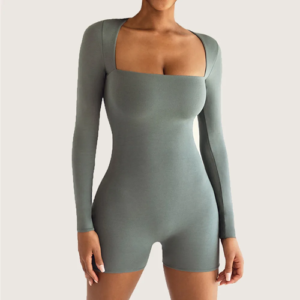 Women's Long Sleeve Yoga Bodysuit: Sexy Gym Sportswear for Tight Fit