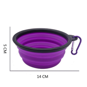 Collapsible Silicone Pets Bowl: BPA-Free Travel Feeding Dish