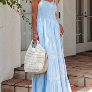 Off Shoulder  Loose Hem Long Sling Maxi Dress