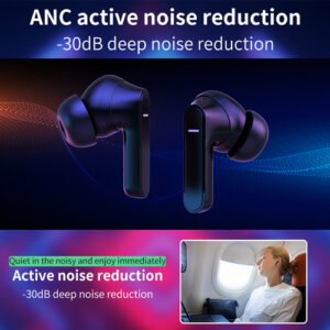 Active Noise Cancellation earbuds bluetooth 5.1 ANC earphone