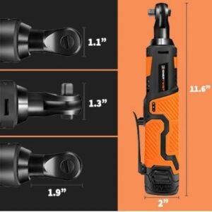 Powerful Cordless Ratchet Wrench with 90 Degree Angle - Top Quality Tool for Tight Spaces