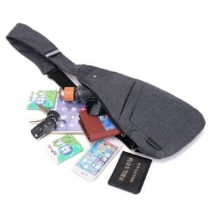 Stylish and Secure: Waterproof Men's Anti-Theft Sling Shoulder Bag