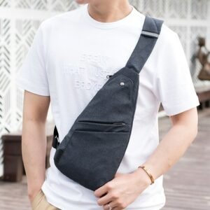 Stylish and Secure: Waterproof Men's Anti-Theft Sling Shoulder Bag