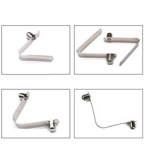 6mm Tube Expansion Spring for Tent Canopy Umbrella Box Buckle - V-shaped Design