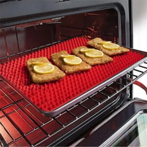 Versatile Non-Stick Silicone Pyramid Cooking Mat with Grid - Heat-Resistant Oven & BBQ Baking Mat | Essential Kitchen Gadgets