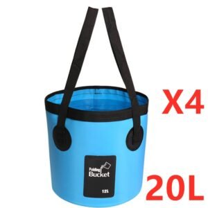 Portable Folding Travel Bag: Waterproof Outdoor Fishing & Car Wash Bucket - Convenient for Travel & Outdoor Activities