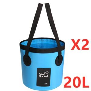 Portable Folding Travel Bag: Waterproof Outdoor Fishing & Car Wash Bucket - Convenient for Travel & Outdoor Activities