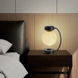 3D LED Moon Night Light: Levitating Rotating Floating Ball Lamp for Home Decoration