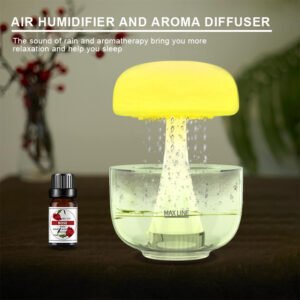 Jellyfish Raindrop Humidifier: Ultrasonic Atomization, Seven-color Ambience Light, Cloud Rain Aroma Diffuser - Home Decor Must-Have