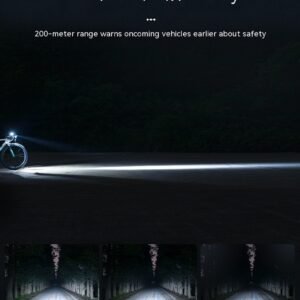 600 Lumen LED Bicycle Headlight - Perfect for Night Riding on Mountain & Road Bikes