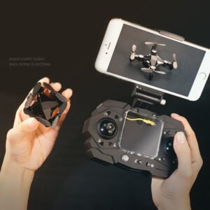 Mini Folding Quadcopter Drone for Aerial Photography - Remote Control Boy Toy