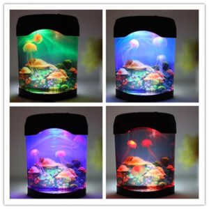 Colorful Jellyfish Aquarium USB Lamp - Relaxing Home Decor