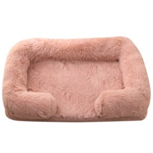 Cozy Plush Round Winter Dog Bed - Soft Pet Bed for Small to Medium Dogs