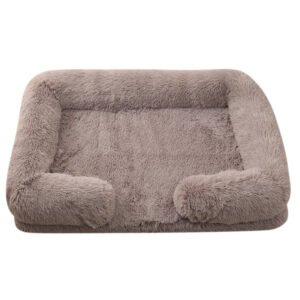 Cozy Plush Round Winter Dog Bed - Soft Pet Bed for Small to Medium Dogs