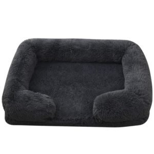 Cozy Plush Round Winter Dog Bed - Soft Pet Bed for Small to Medium Dogs