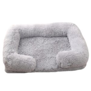 Cozy Plush Round Winter Dog Bed - Soft Pet Bed for Small to Medium Dogs