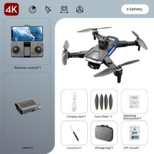 Red Belt Remote Control Brushless HD Drone with GPS Return for Stunning Aerial Photography