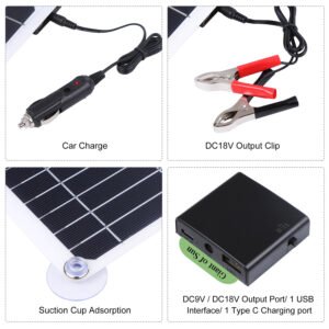 200W Solar Panel Kit 12V Battery Charger