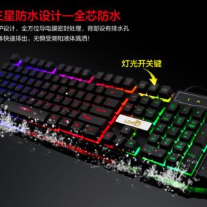 Industry gaming keyboard glowing usb cable gaming keyboard