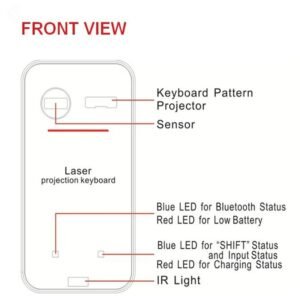 LEING FST Virtual Laser Keyboard Bluetooth Wireless Projector Phone Keyboard For Computer Pad Laptop With Mouse Function