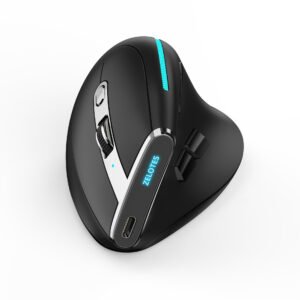 F-36 Wireless Vertical 24g Bluetooth Mouse RGB Programming 4800DPI Gaming Mouse