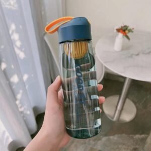 Portable Filter Screen With Sports Bottle Plastic Cup Fall Protection Strap Scale Water Bottle