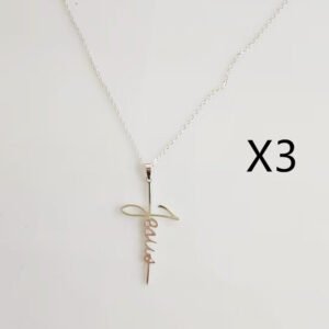 Jesus Cross English Letter Faith Clavicle Chain